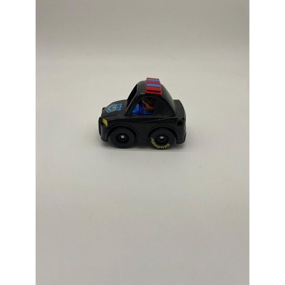 Fisher-Price Little People Wheelies Black Police Truck: Preschool Pretend Play T - Picture 2 of 7